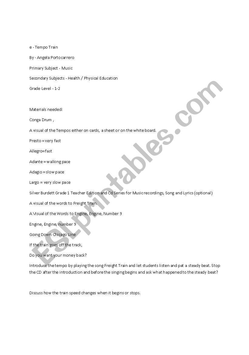 poem- the engine worksheet