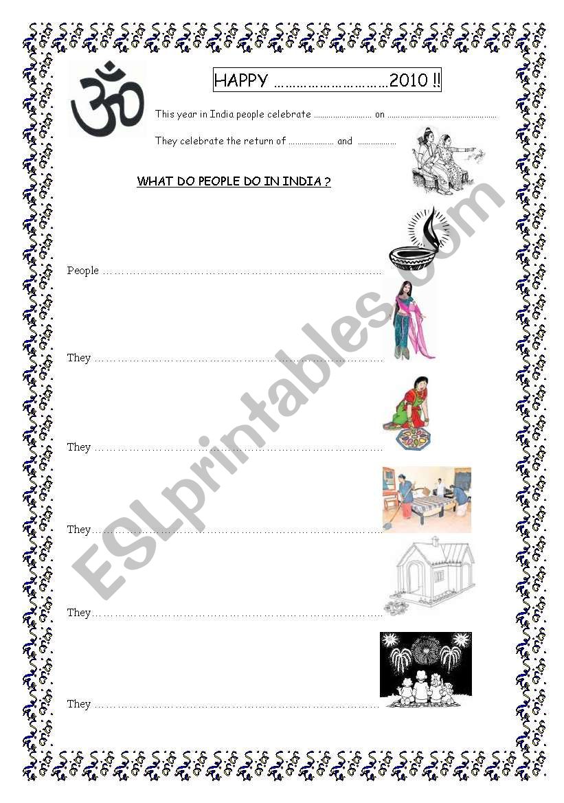 Happy Diwali  worksheet