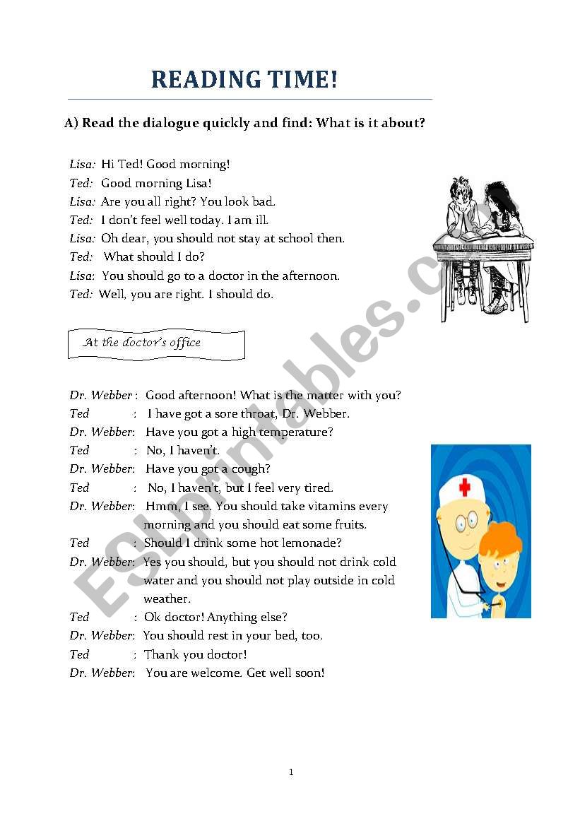 doctor-patient dialogue- practicing 