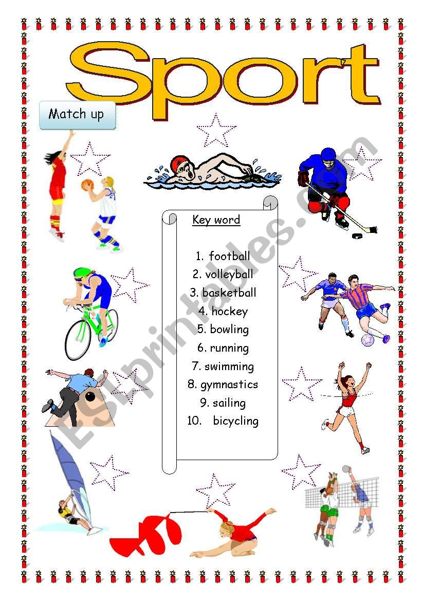 Sport worksheet