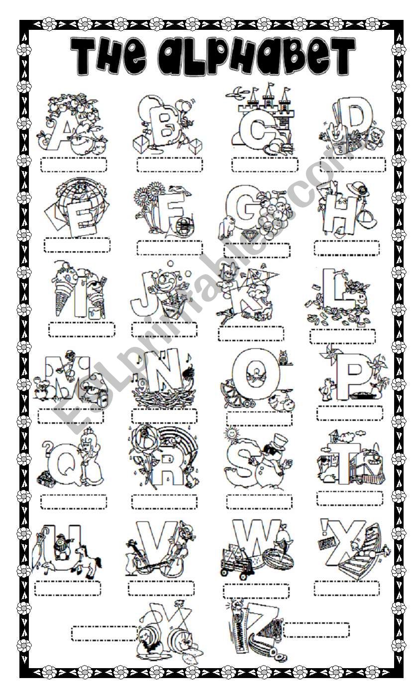 THE ALPHABET worksheet