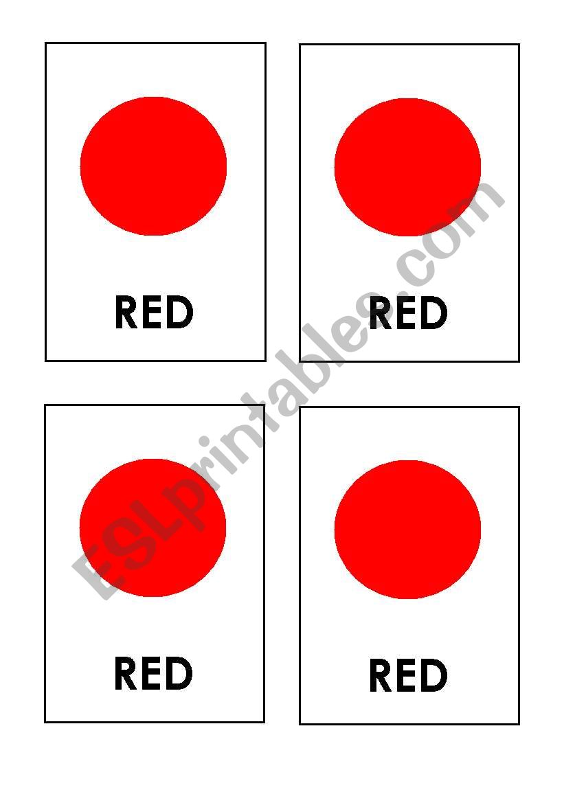 Colour Snap Cards worksheet