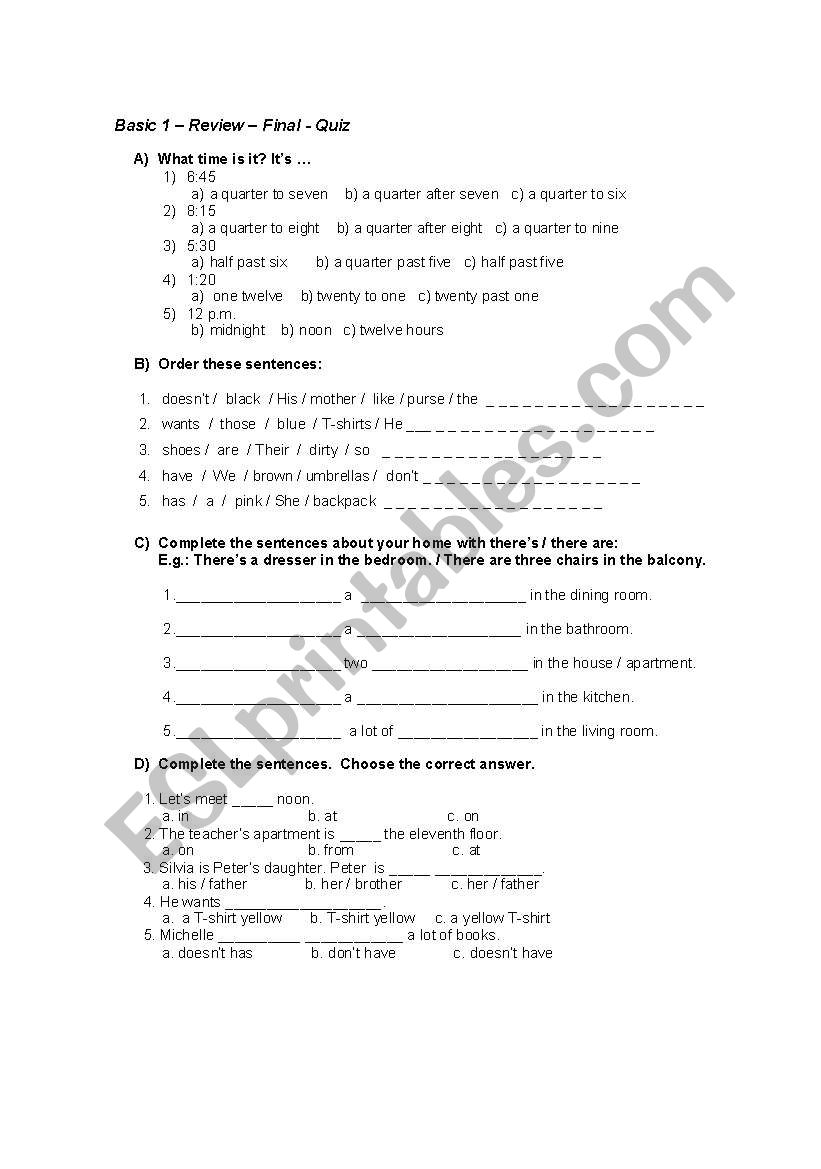 Top Notch Fund A - Review worksheet