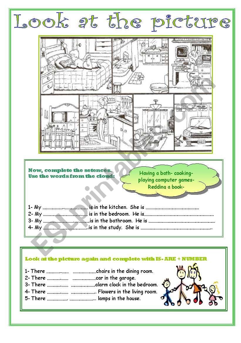 Look at this family! worksheet