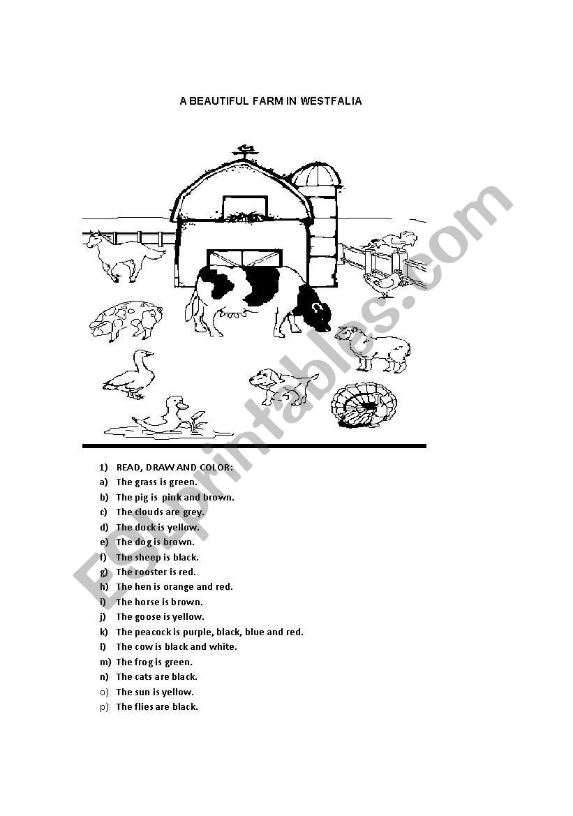 A BEAUTIFUL FARM worksheet