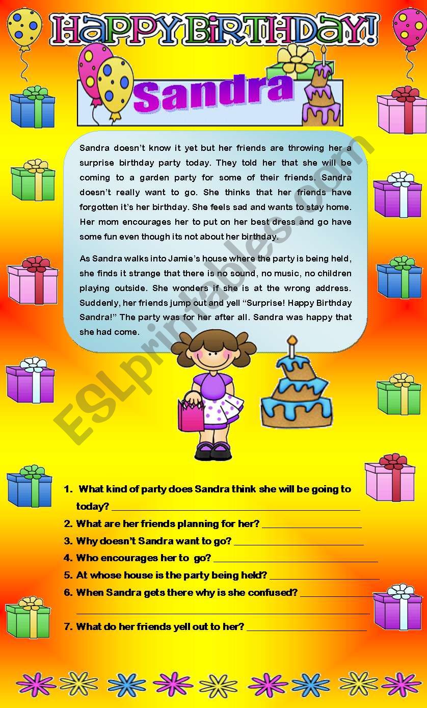 SandraÂ´s Surprise Birthday Party