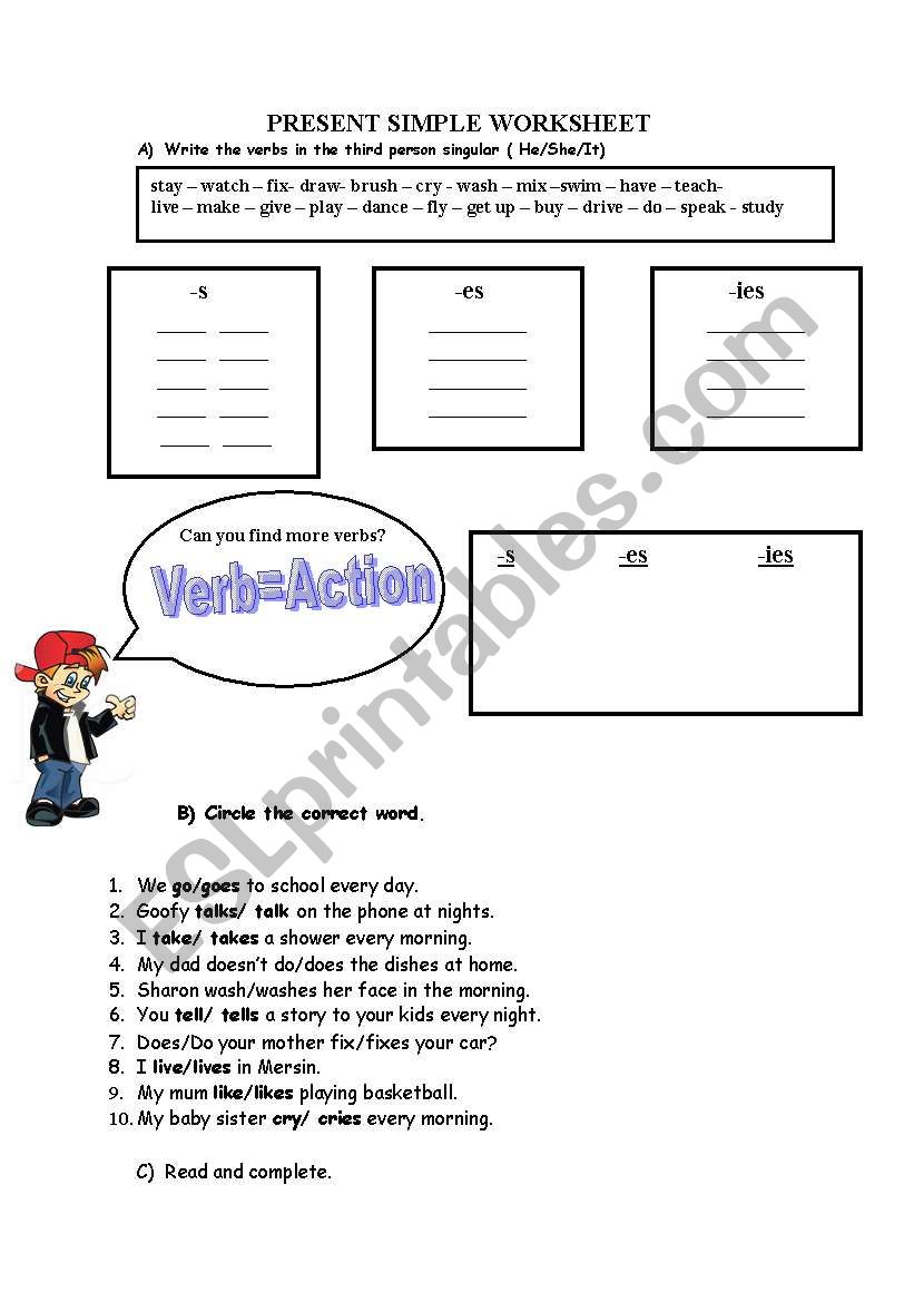 Present Simple worksheet