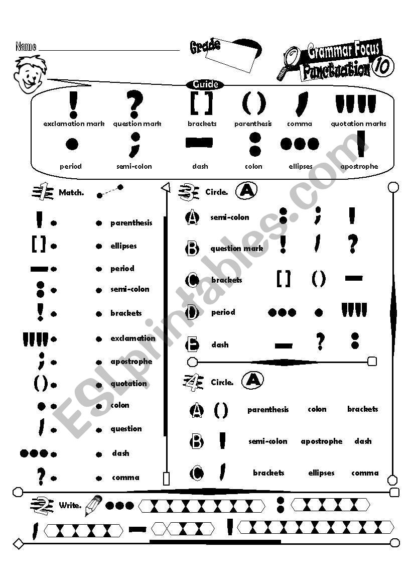 Grammar Focus Series_10 Punctuation (Fully Editable + Key)