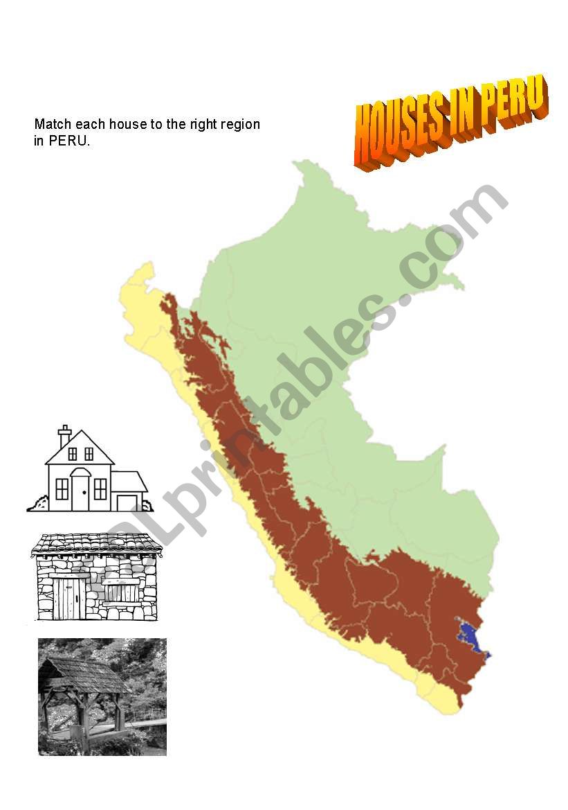 Types of houses in Peru (Southamerica)