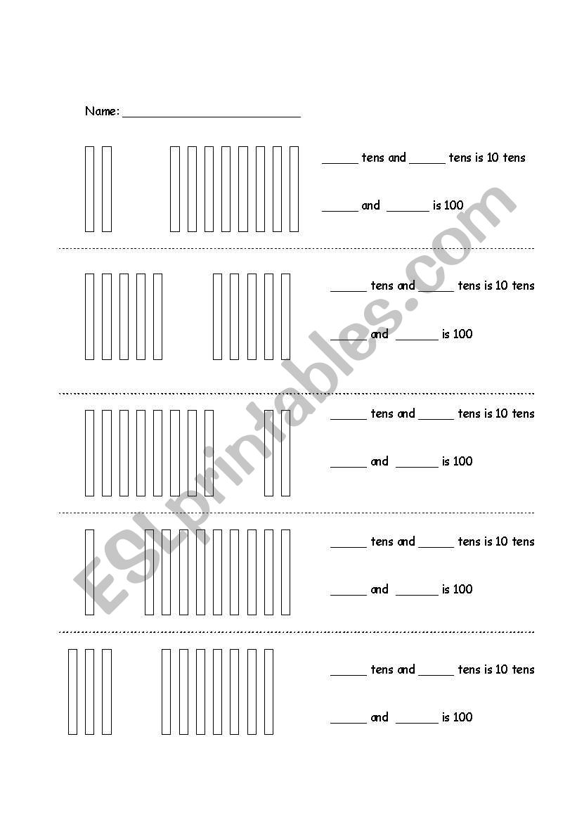 Place Value worksheet