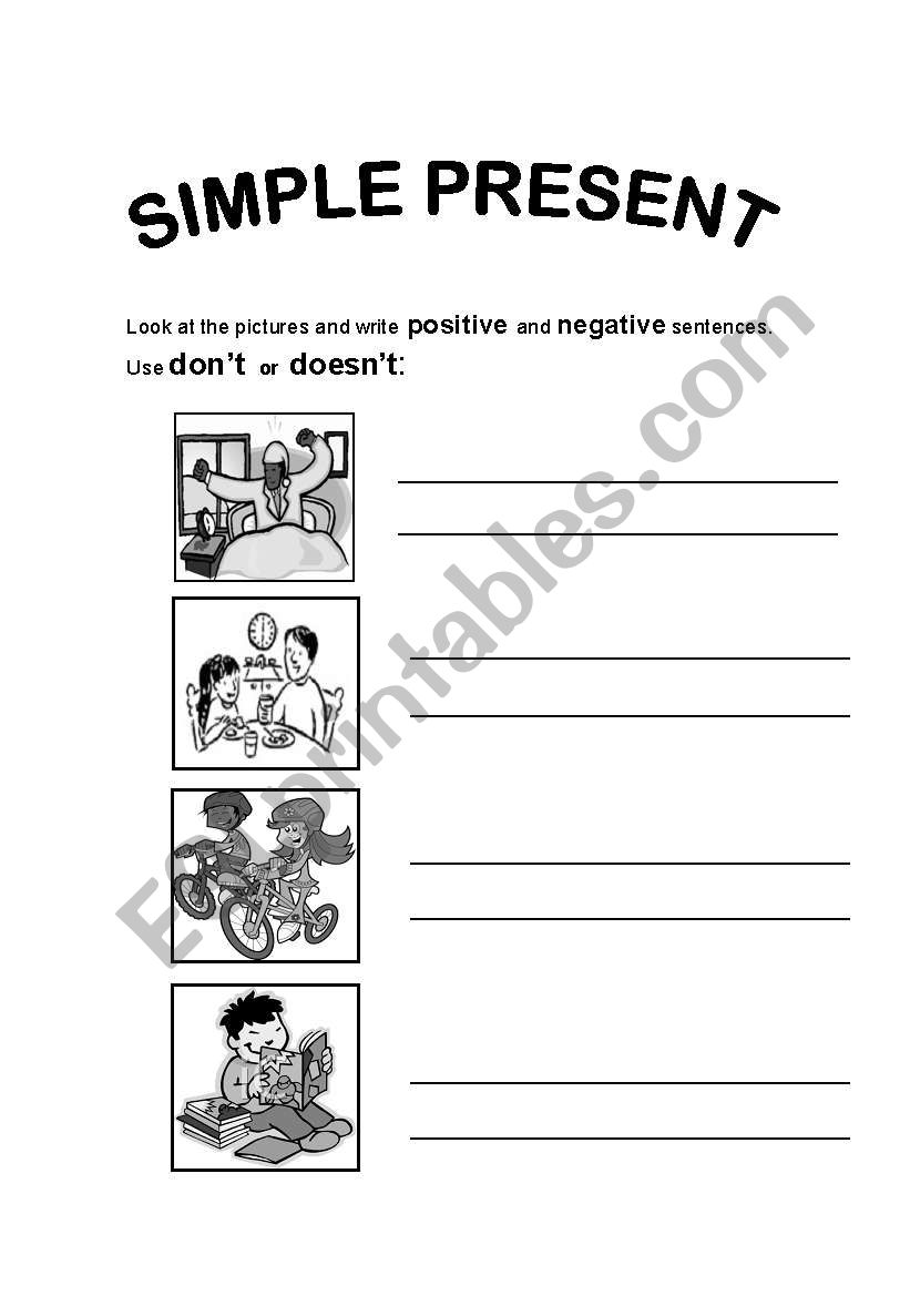 SIMPLE PRESENT worksheet