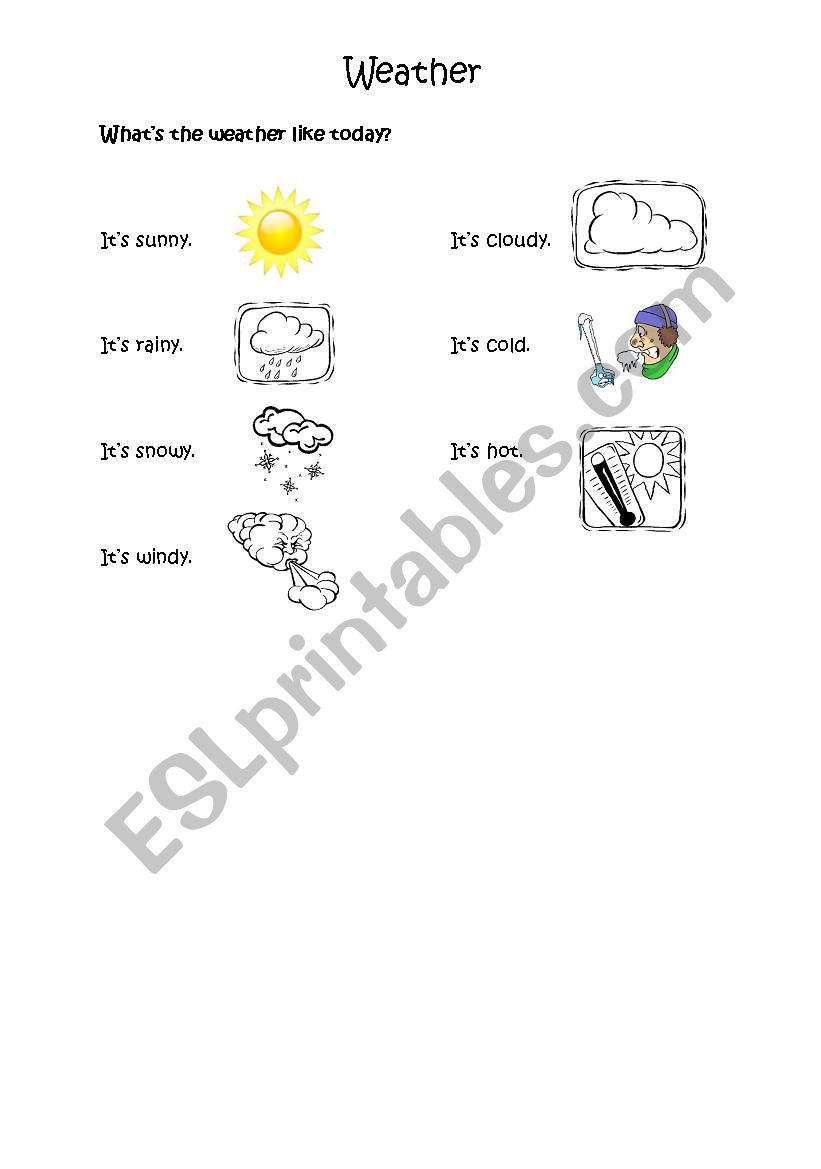 Basic Weather Vocab Introduction