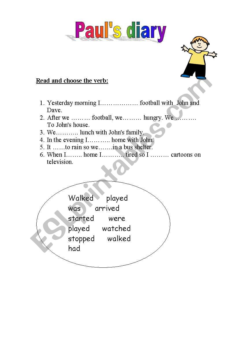 past  simple worksheet