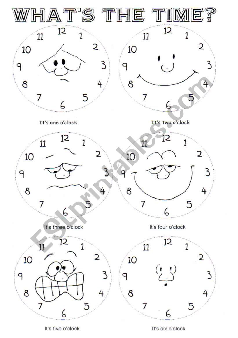 whatÂ´s the time? Part 1 oÂ´clock