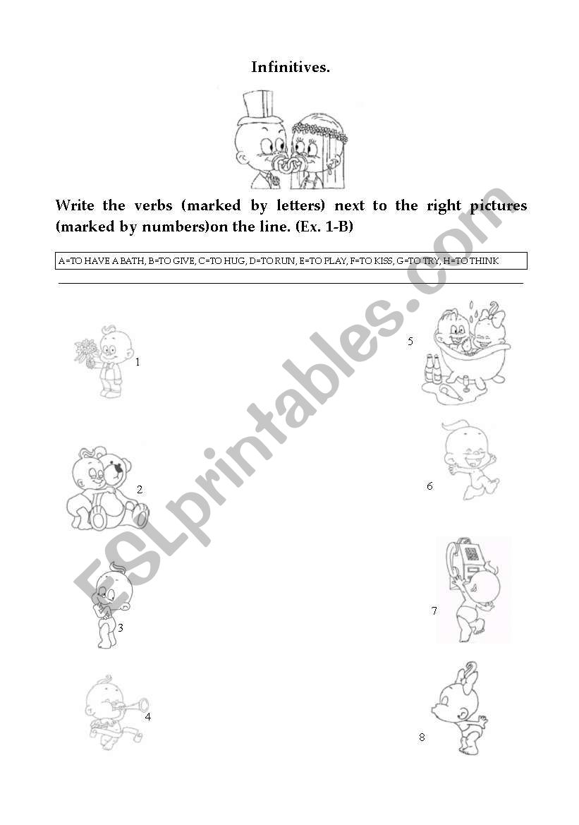 Infinitives worksheet