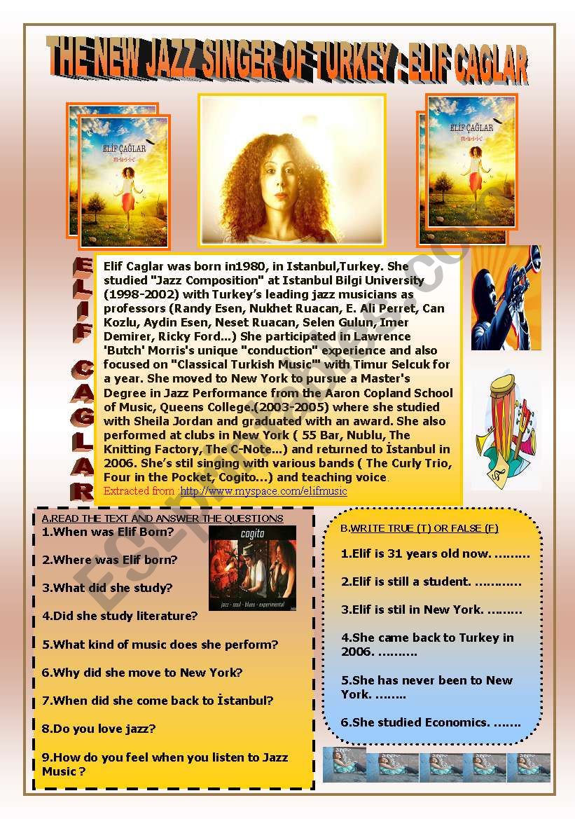 Reading Comprehension + 9 activities.(key included)