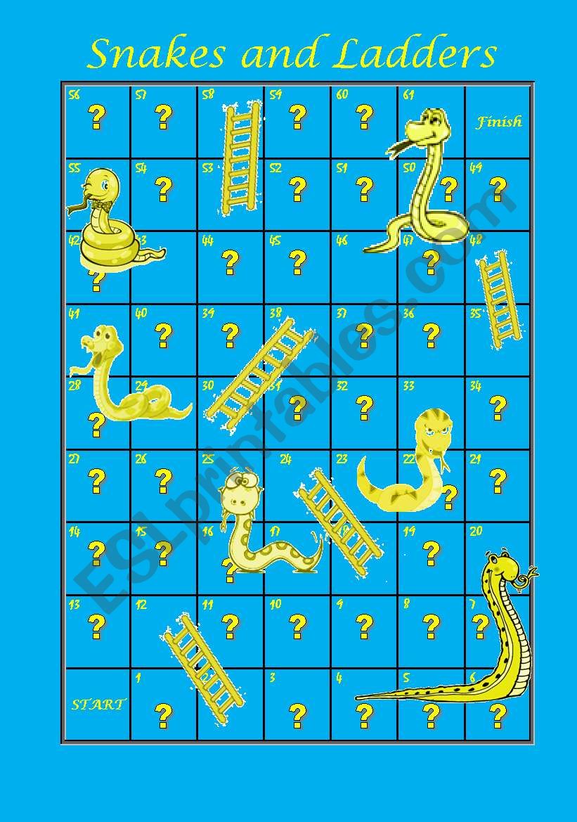 Snakes and ladders - present simple vs present continuous