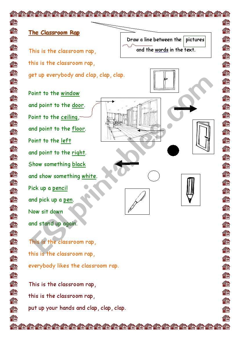 The Classroom Rap worksheet