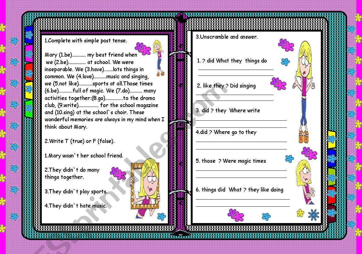 Simple Past worksheet