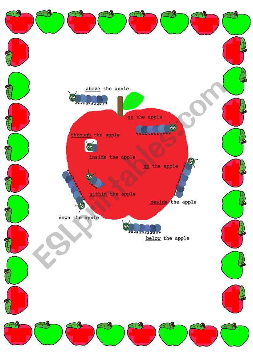 Prepositions of place worksheet