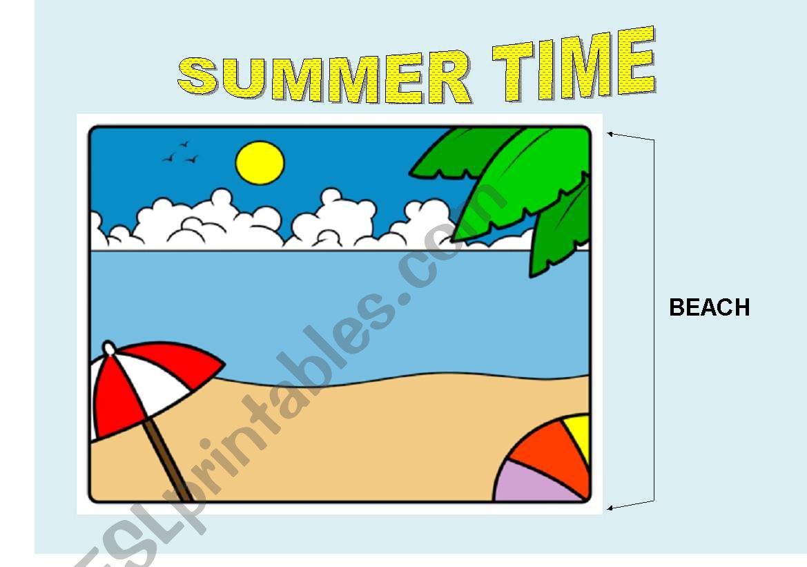 Summer Time worksheet