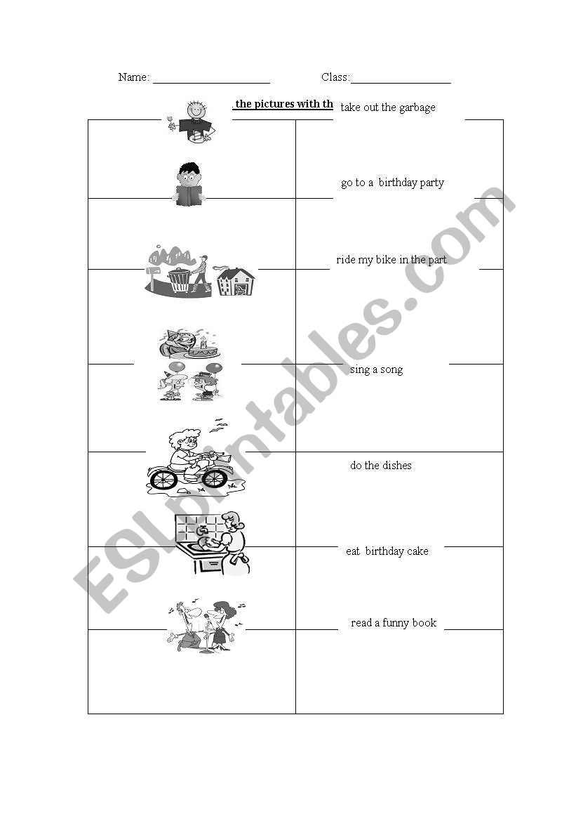 verbs worksheet