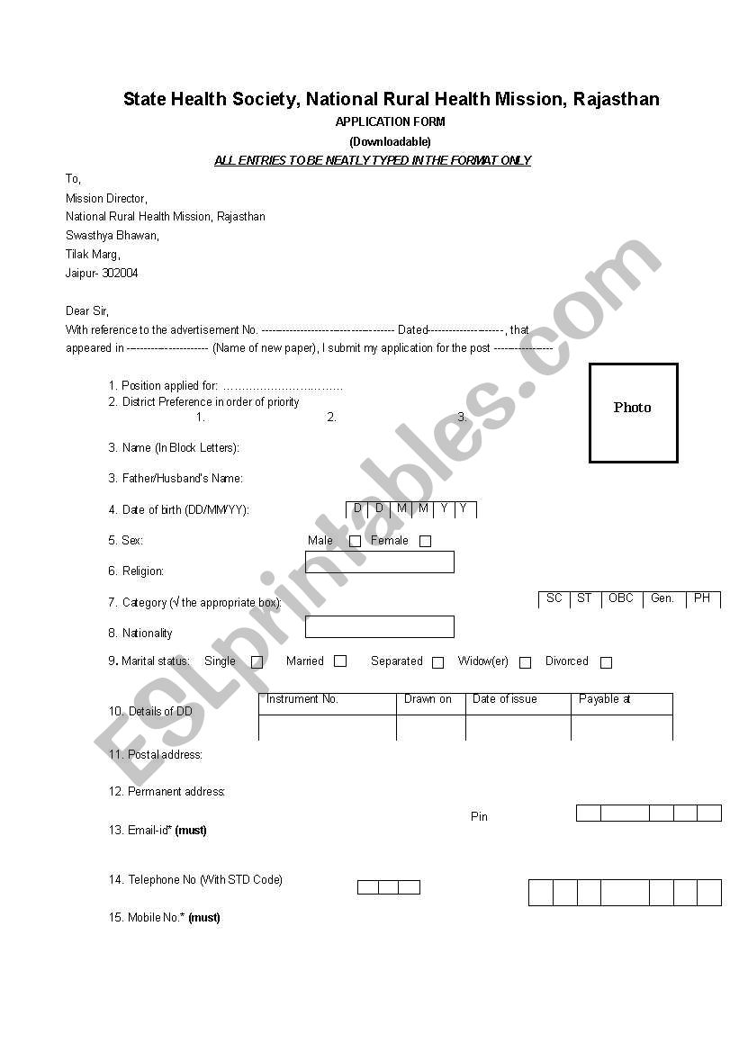 Amrit worksheet