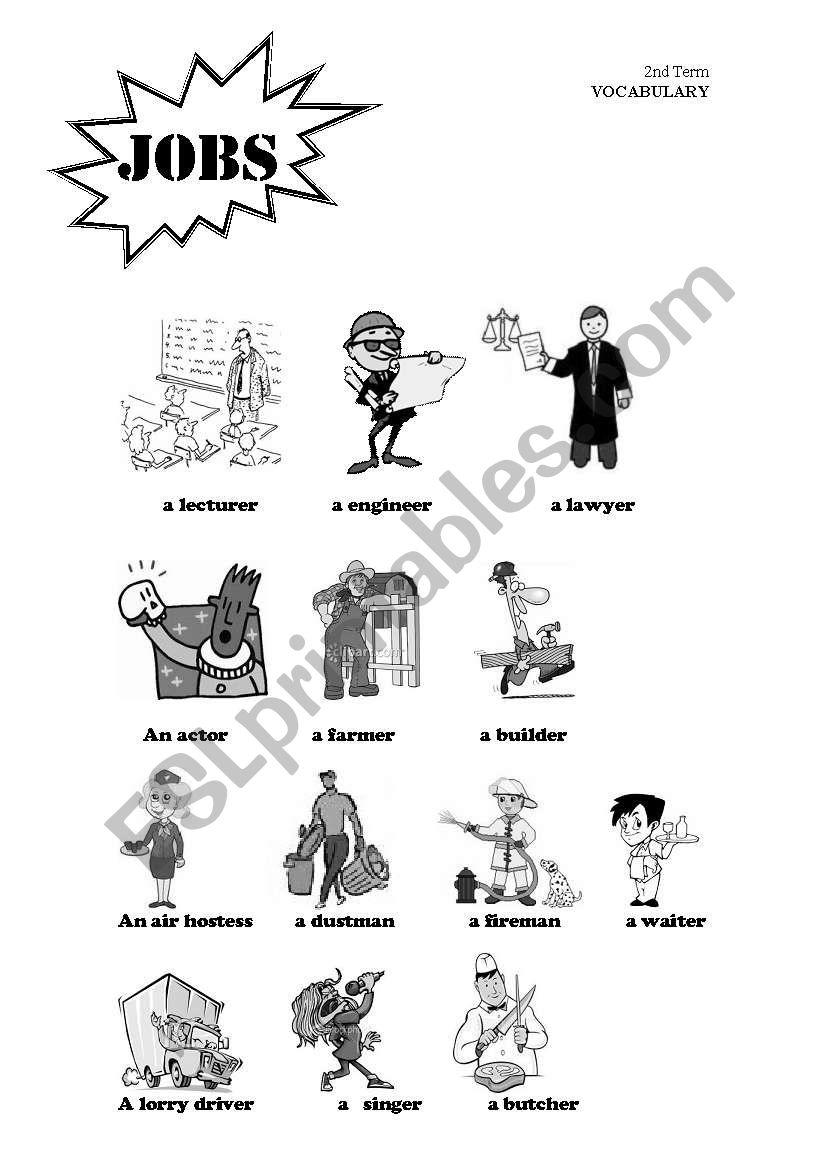 Jobs  worksheet