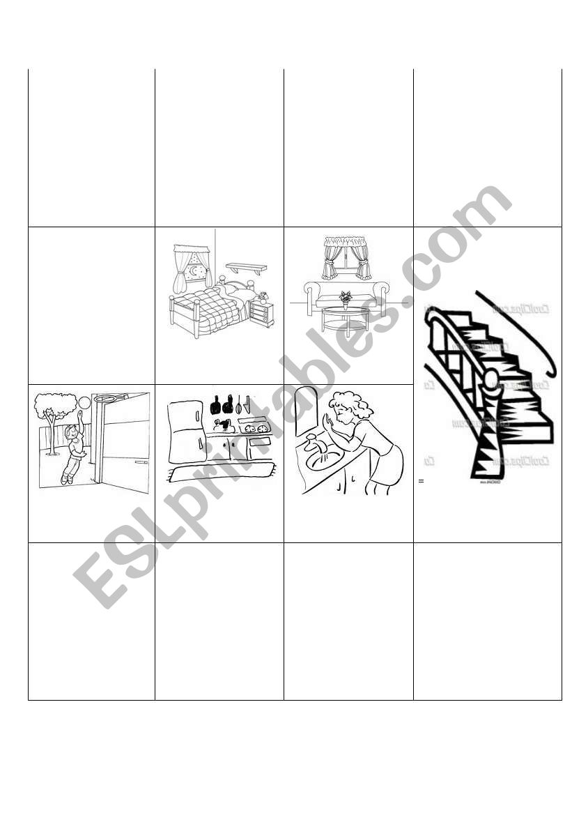 Origami: Parts of a House worksheet