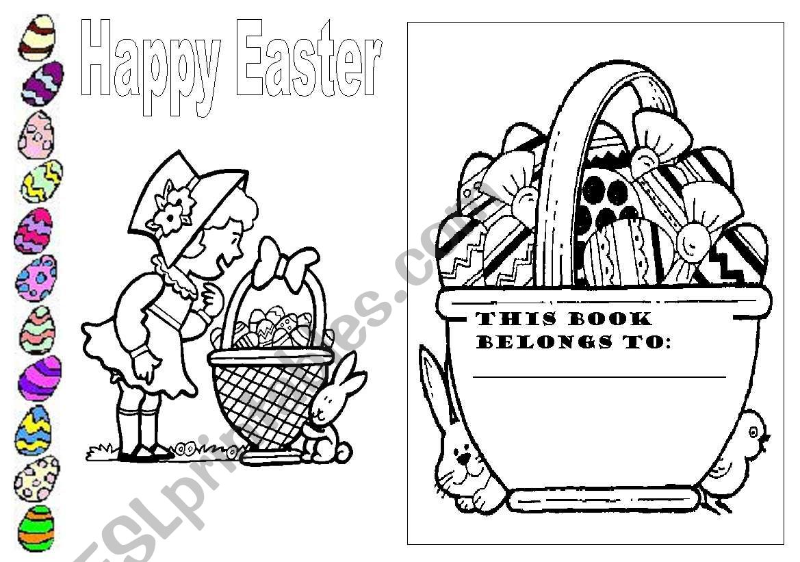 Haapy Easter book worksheet