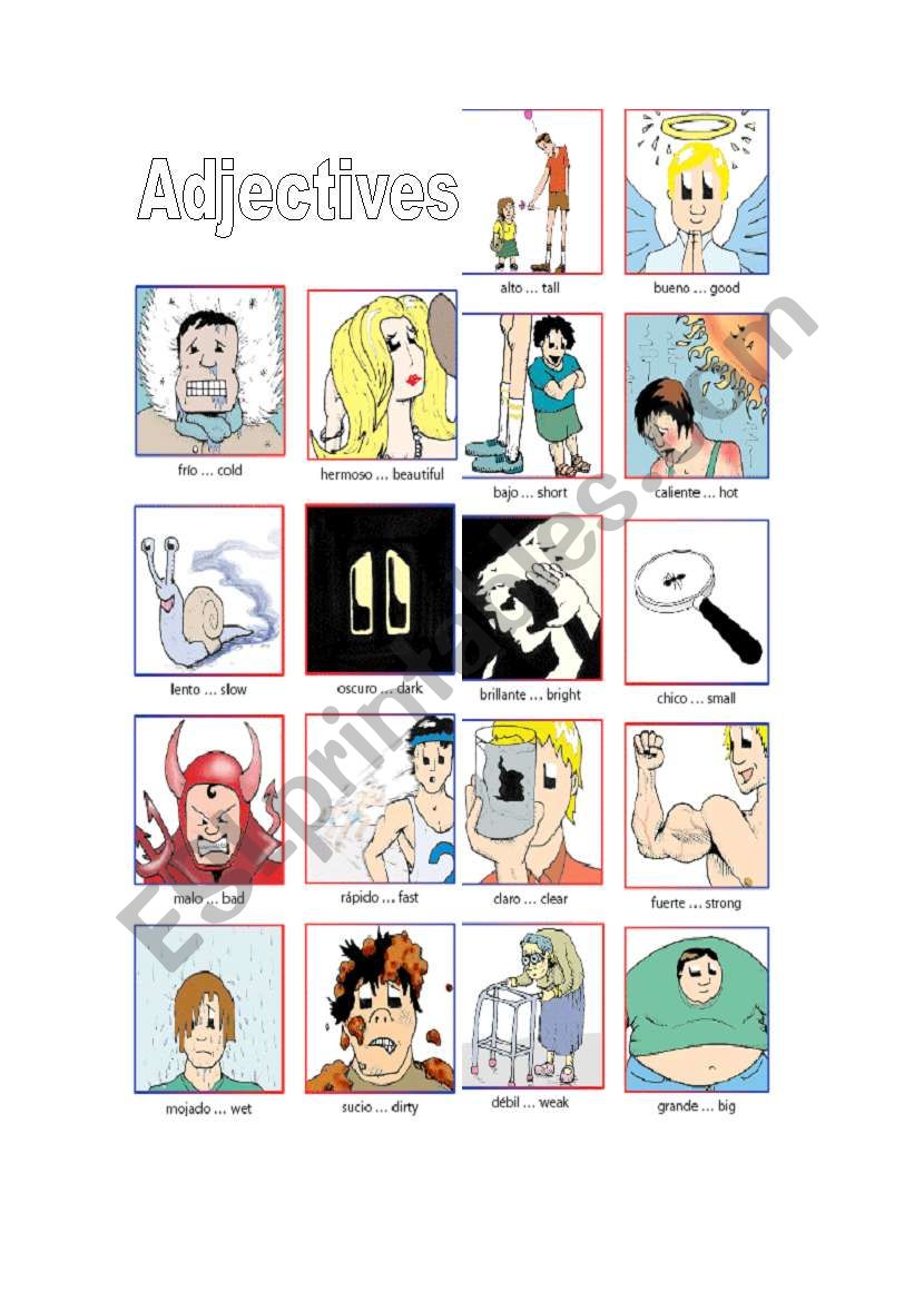 adjectives worksheet