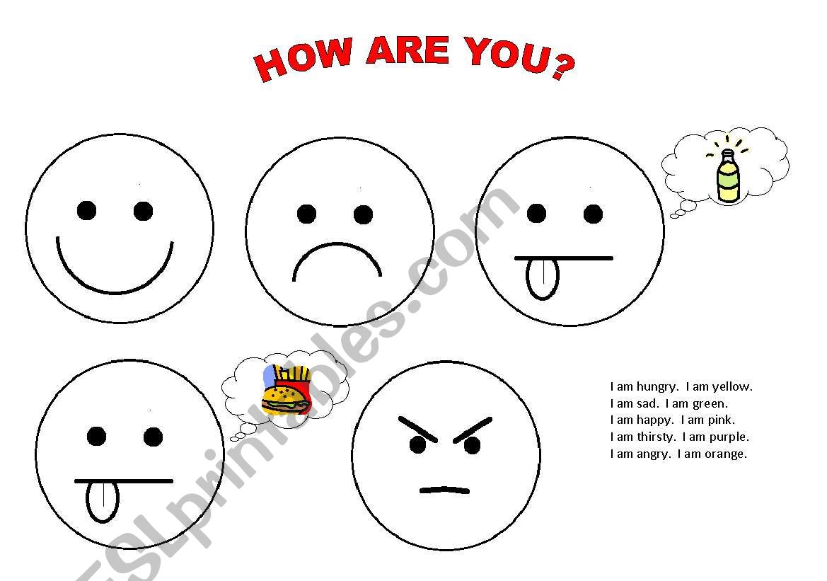 How are you? worksheet