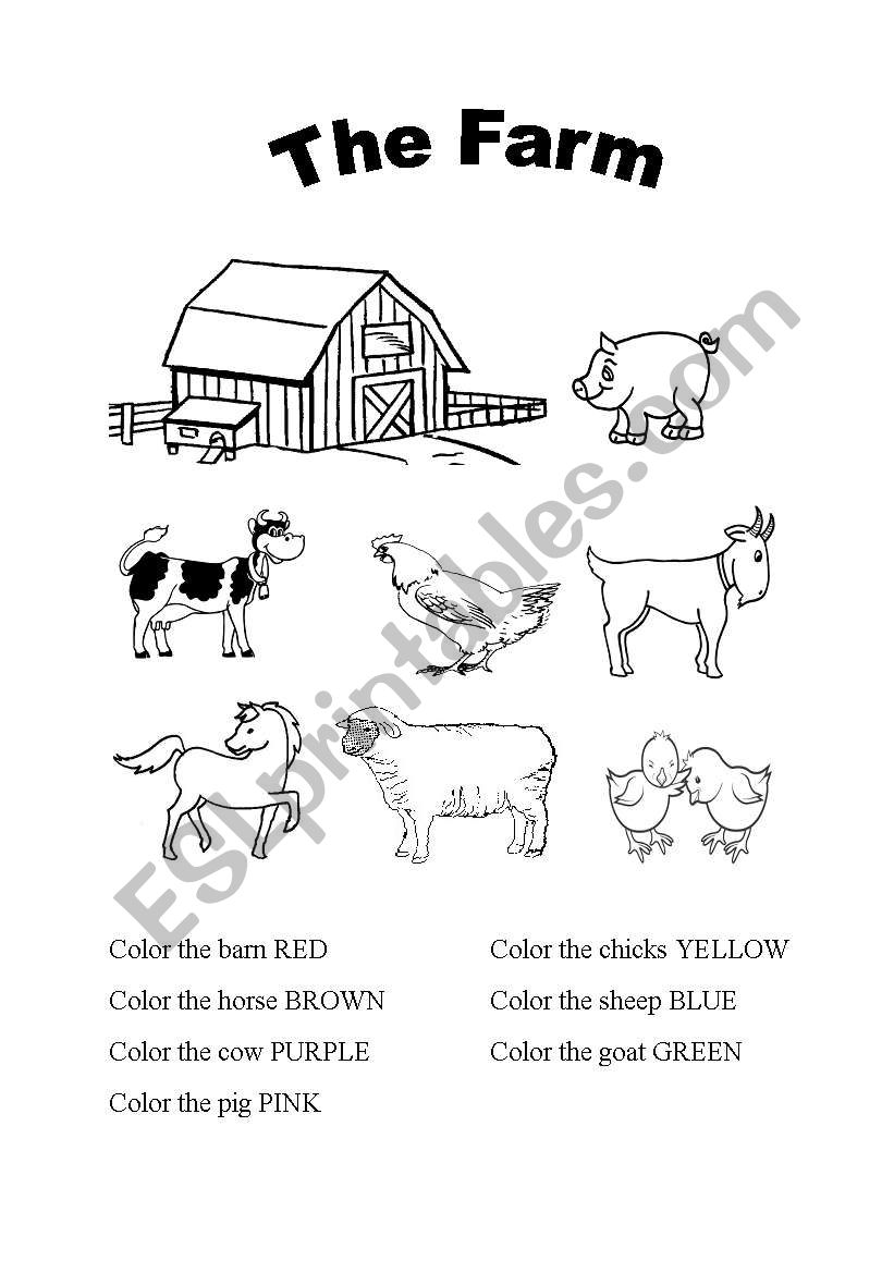 The Farm worksheet