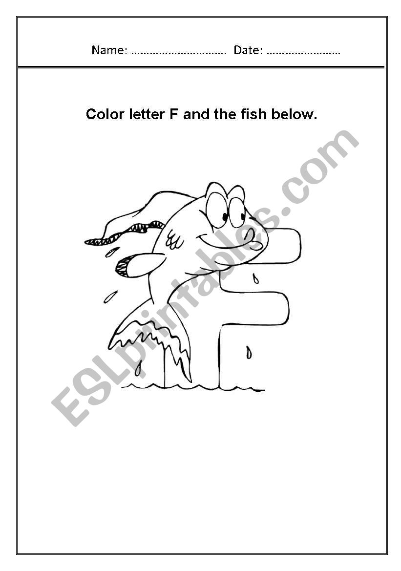 letter f worksheet