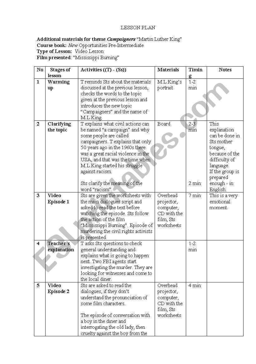 Lesson plan 