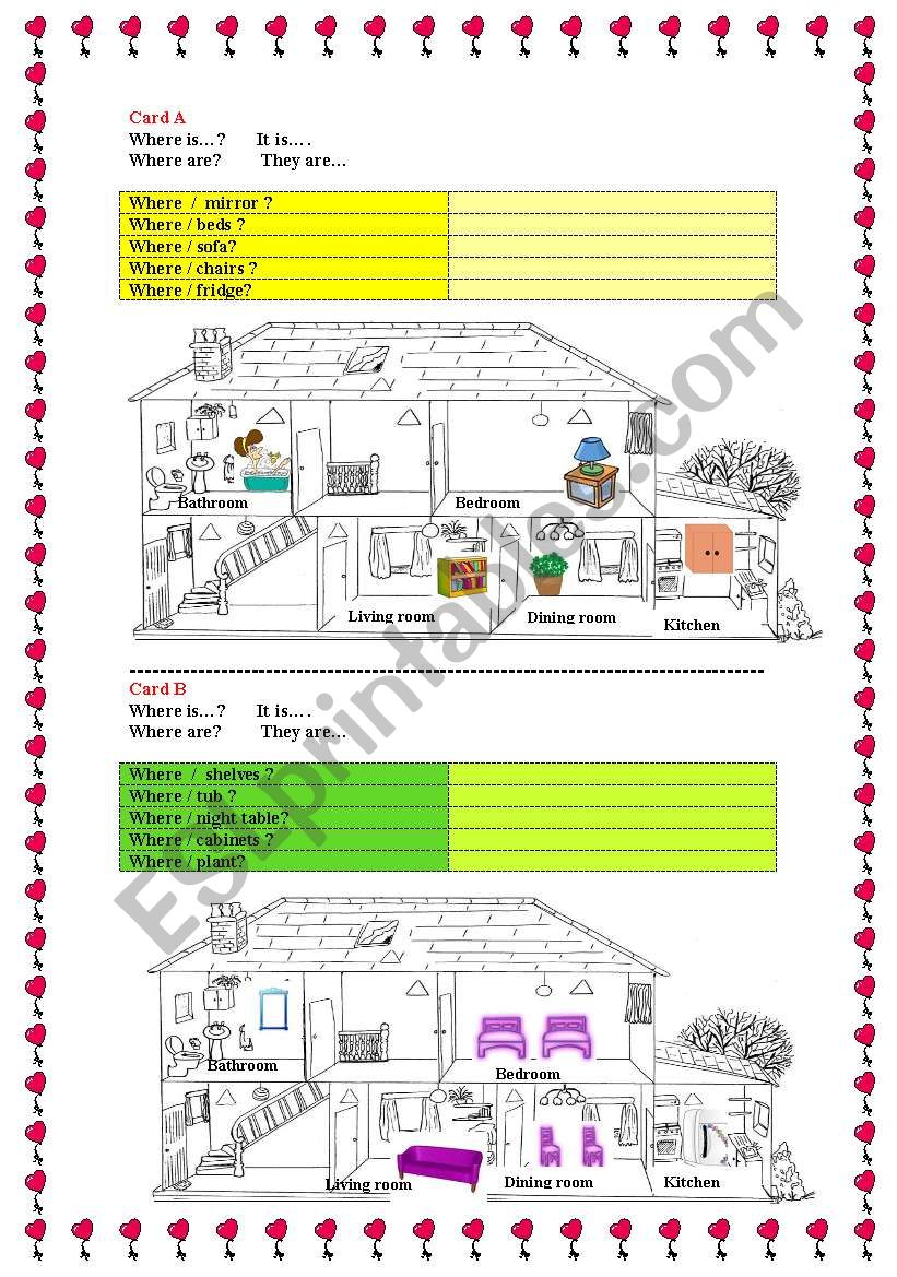 Where...? Info gap activity (Editable)