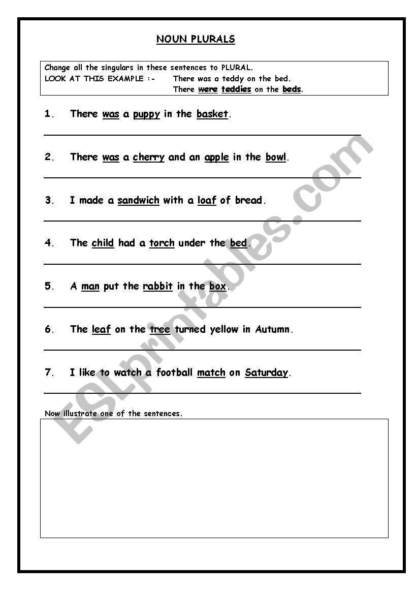 NOUN PLURALS worksheet