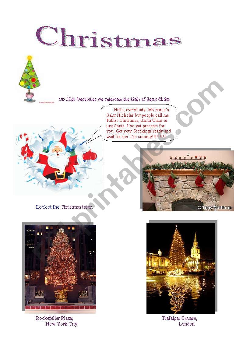 CHRISTMAS worksheet