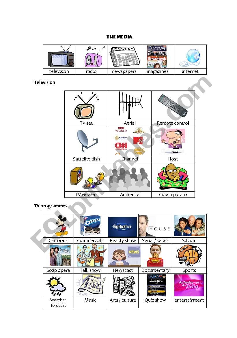 The Media worksheet