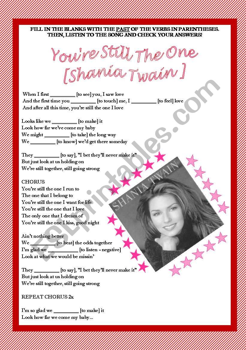 Song activity - Shania Twain - Youre still the one