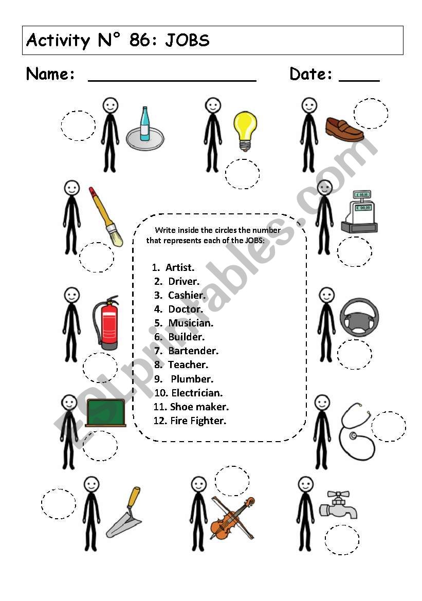 No 86:   JOBS worksheet