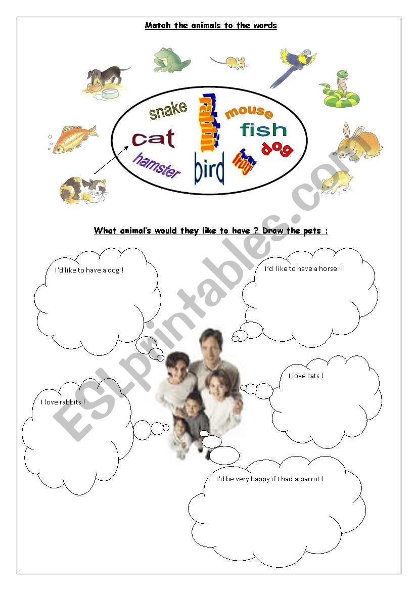 Pets worksheet