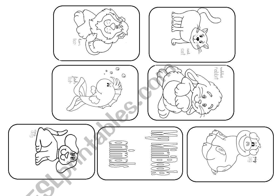 book animals worksheet