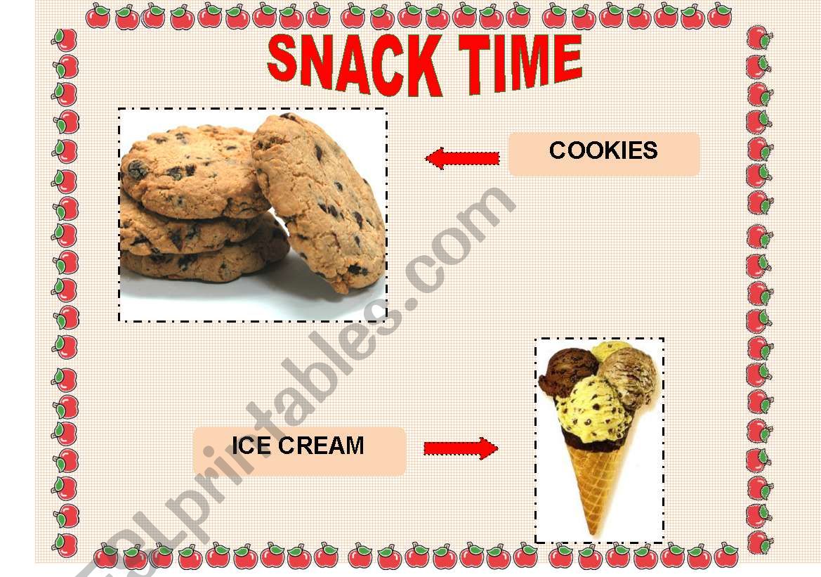 Snack Time worksheet