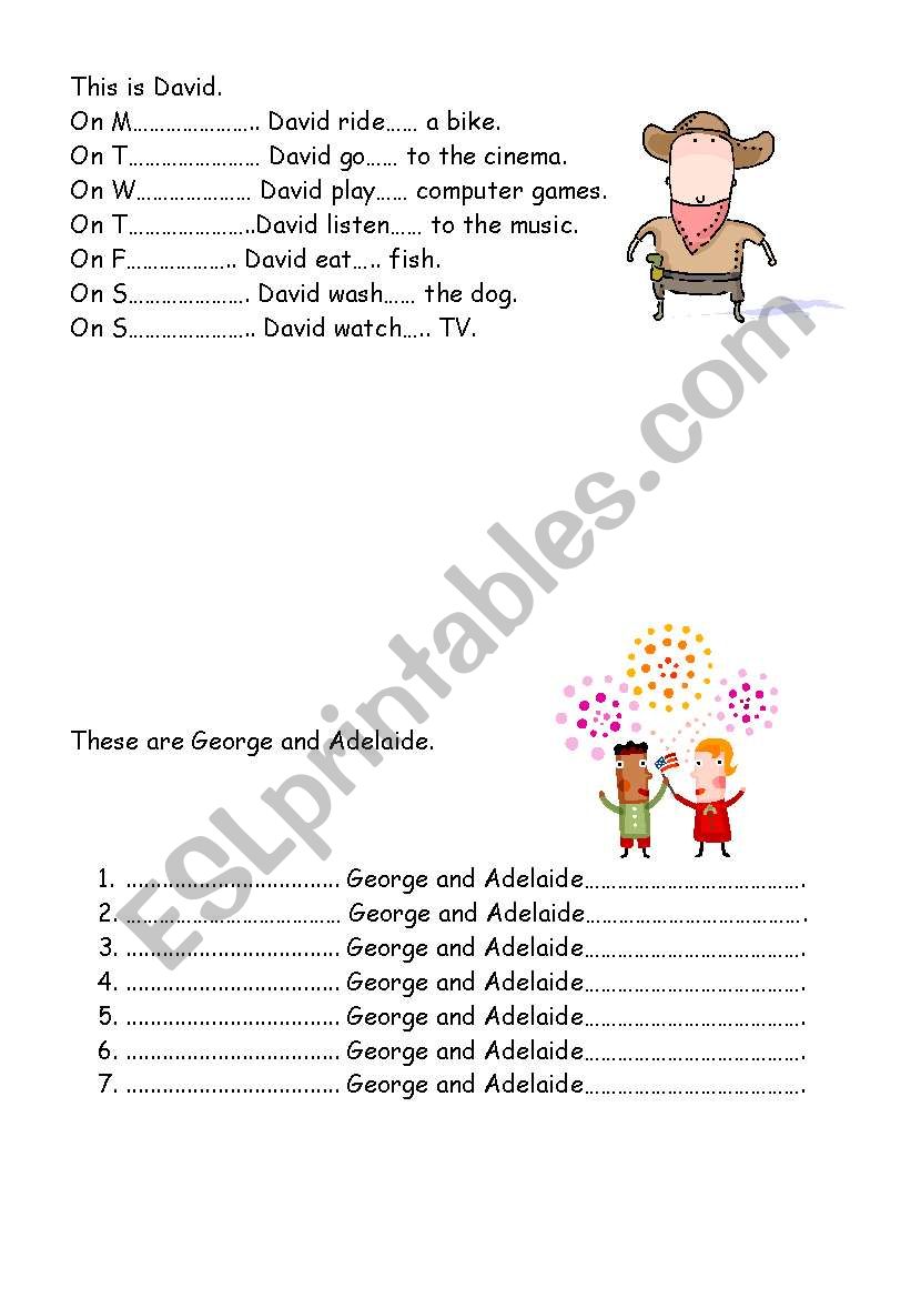 present simple worksheet