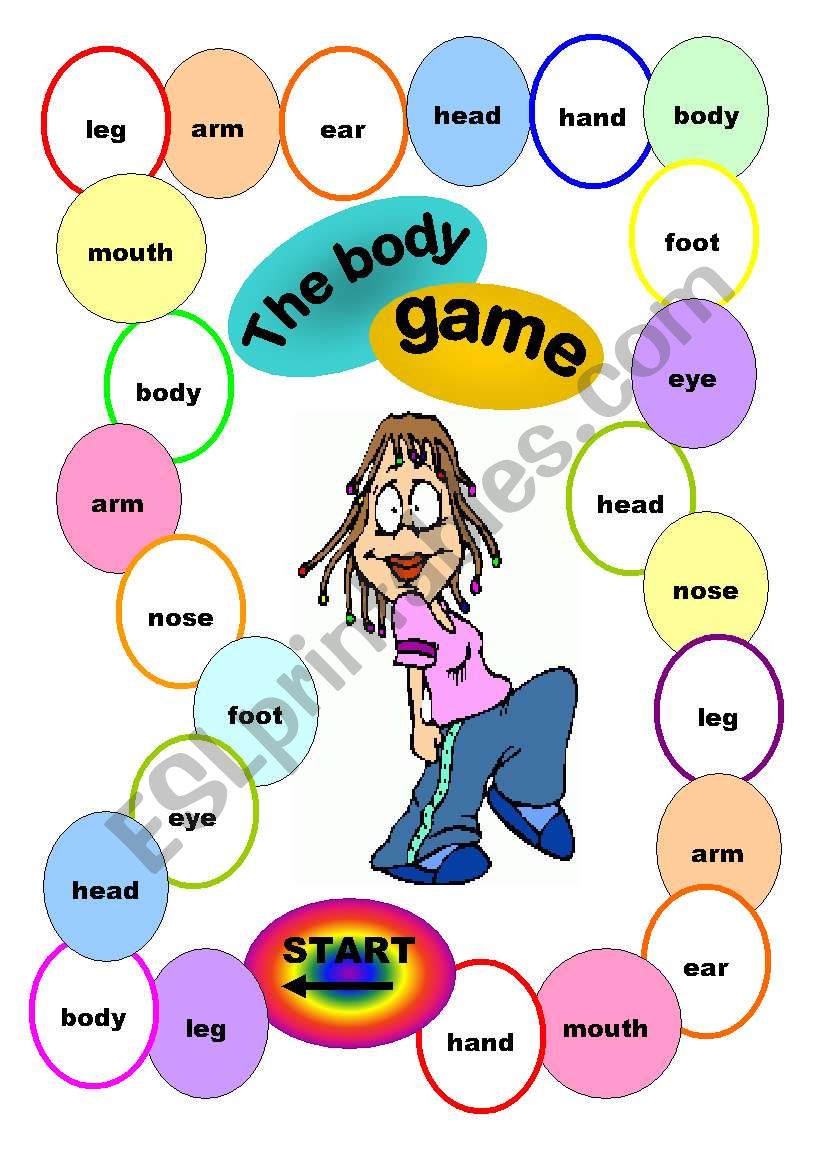 The body game worksheet