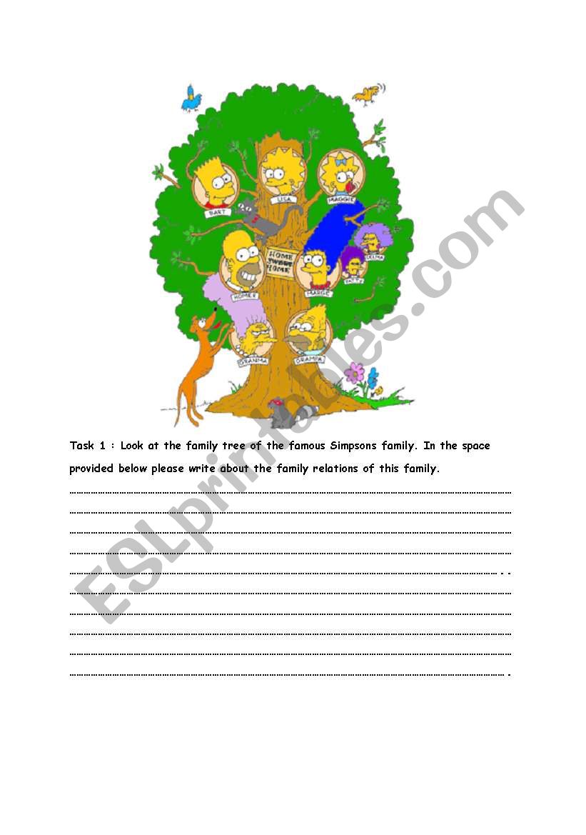 family tree worksheet