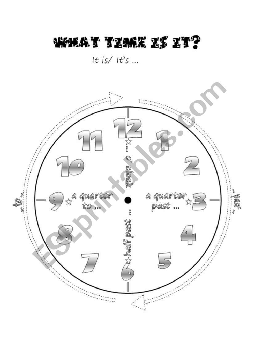 What time is it? worksheet