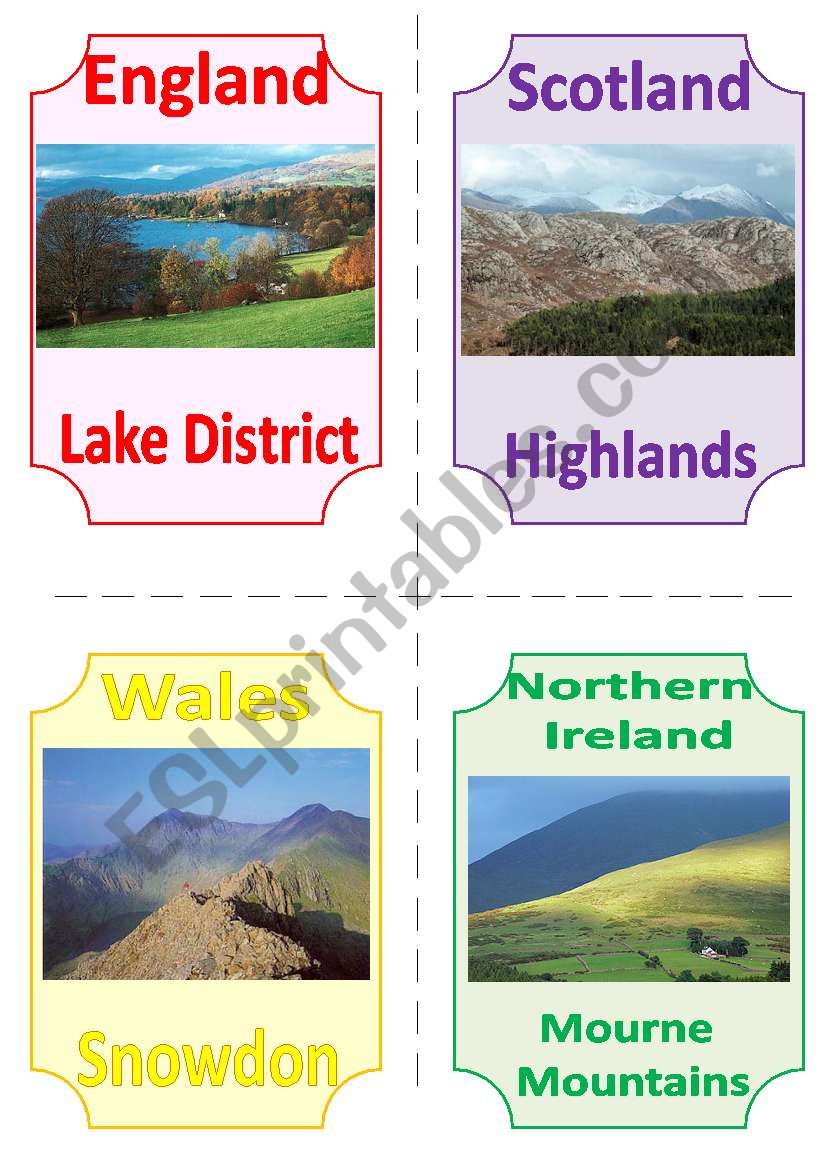 THE UK FLASHCARDS 6 - NATURAL WONDERS (1)