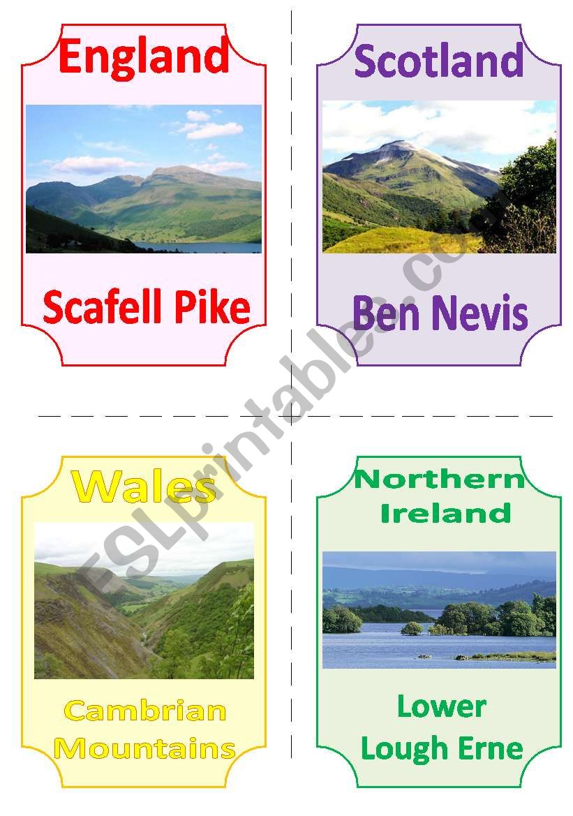 THE UK FLASHCARDS 6 - NATURAL WONDERS (2)